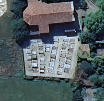 VUE AÉRIENNE CIMITIÈRE DES GAUX