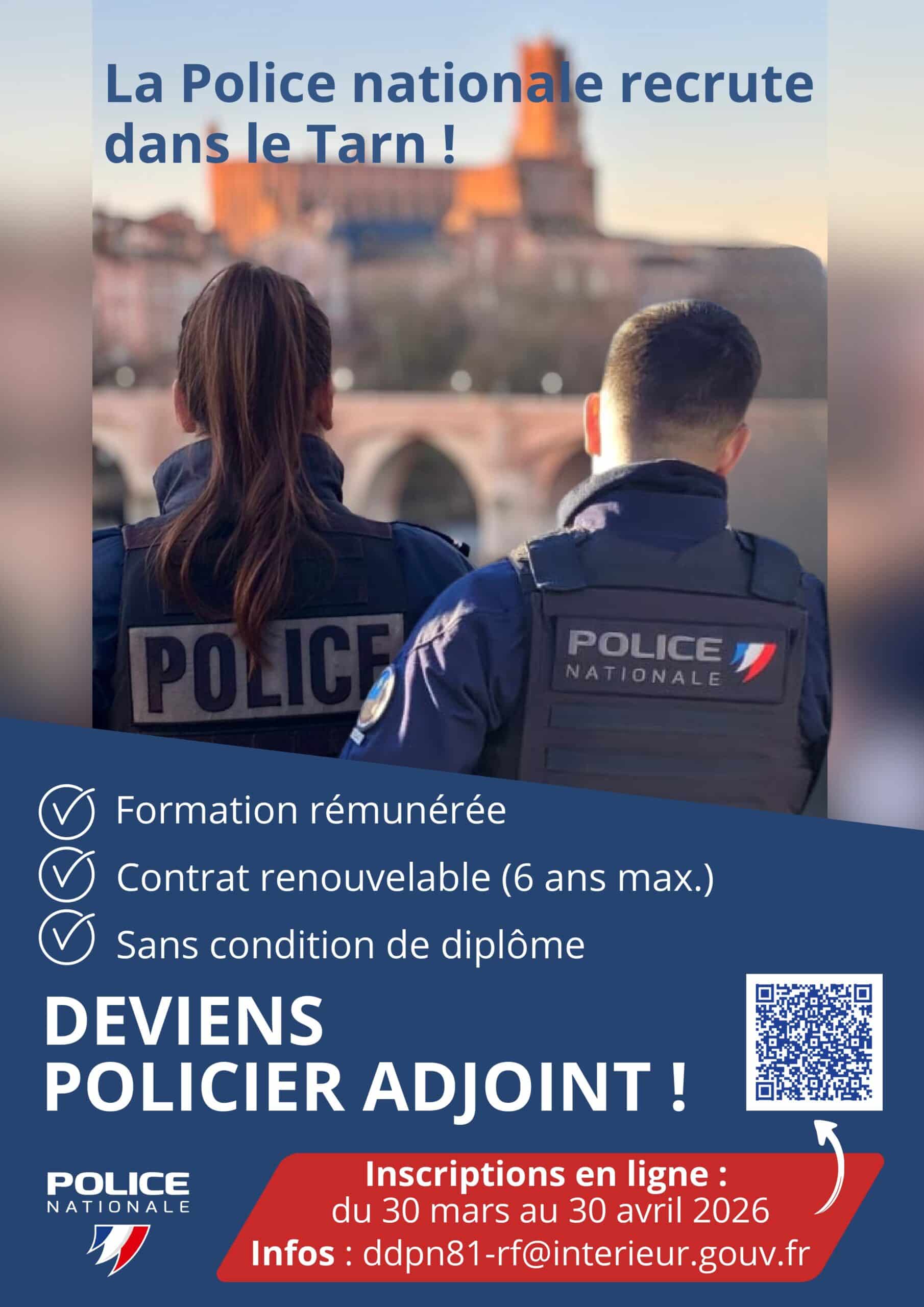 AFFICHE RECRUTEMENT POLICIER
