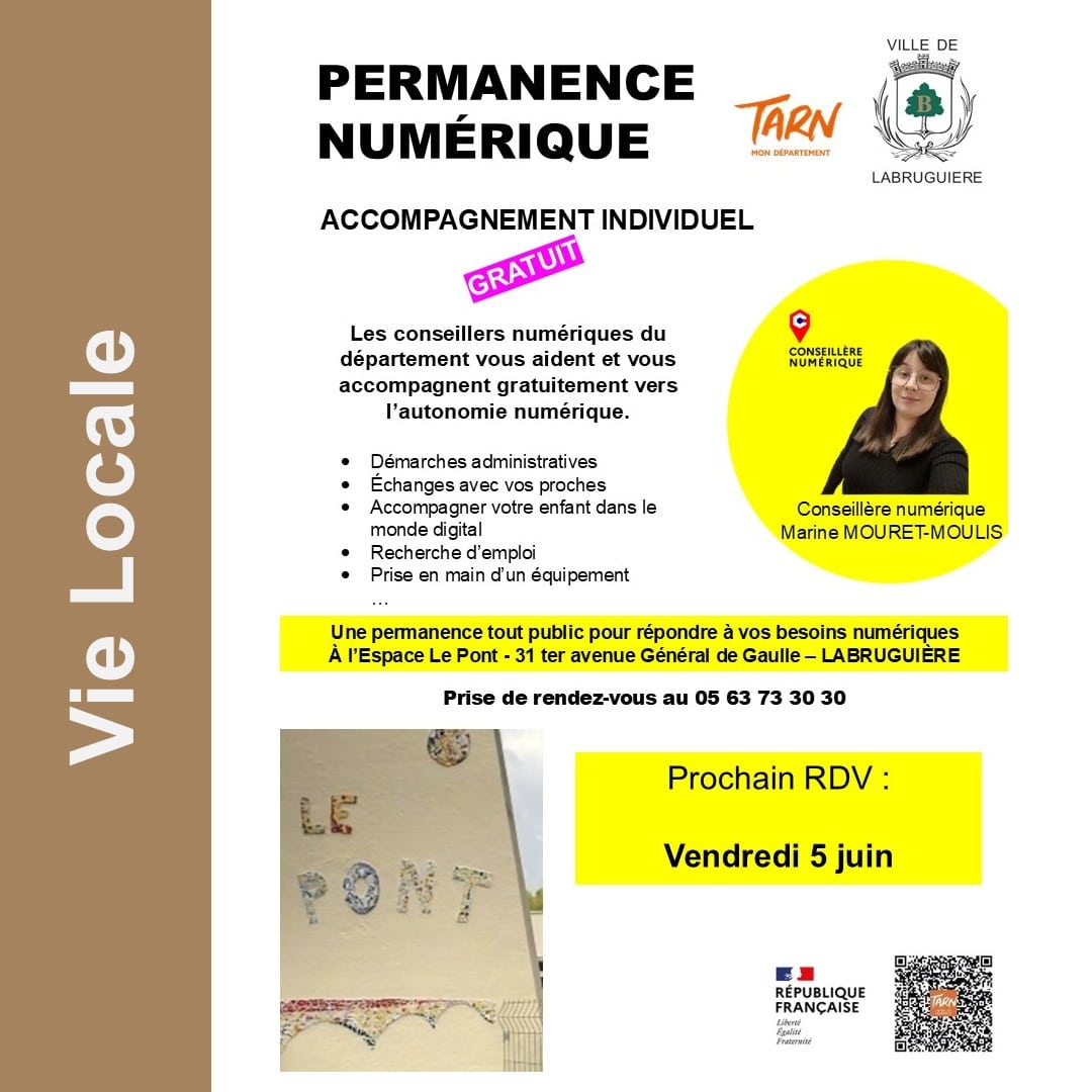 PERMANENCES NUMÉRIQUE 5 JUIN