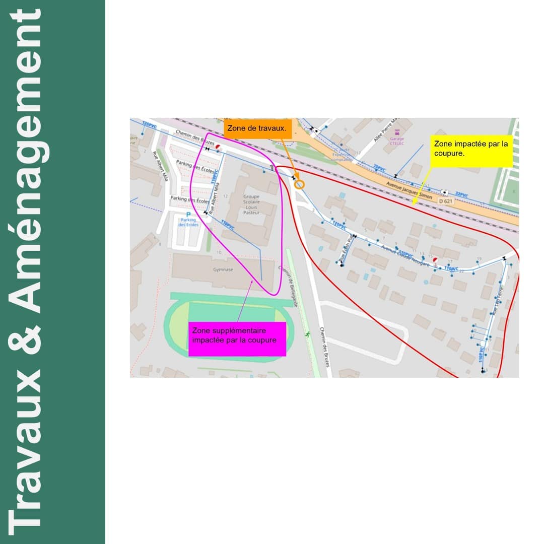 TRAVAUX COUPURE D'EAU